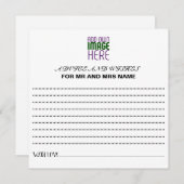 MODERN BEWERKBAAR EENVOUDIG WIT AFBEELDING TEKST S ADVIESKAART (Voorkant / Achterkant)