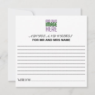 MODERN BEWERKBAAR EENVOUDIG WIT AFBEELDING TEKST S ADVIESKAART