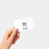 MODERN BEWERKBAAR EENVOUDIG WIT AFBEELDING TEKST S BADGE (Handheld)