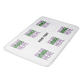 MODERN BEWERKBAAR EENVOUDIG WIT AFBEELDING TEKST S BADMAT (Gekanteld)