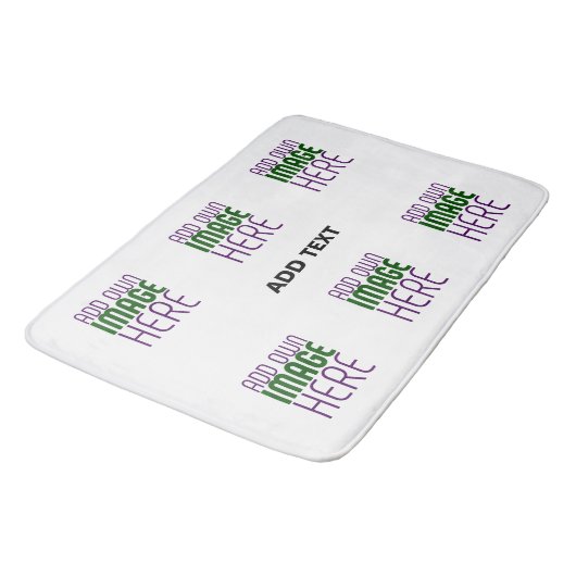 MODERN BEWERKBAAR EENVOUDIG WIT AFBEELDING TEKST S BADMAT (Gekanteld)