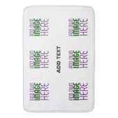 MODERN BEWERKBAAR EENVOUDIG WIT AFBEELDING TEKST S BADMAT (Voorkant Verticaal)