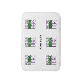 MODERN BEWERKBAAR EENVOUDIG WIT AFBEELDING TEKST S BADMAT (Voorkant Verticaal)