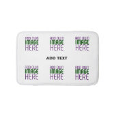 MODERN BEWERKBAAR EENVOUDIG WIT AFBEELDING TEKST S BADMAT (Voorkant)