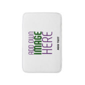 MODERN BEWERKBAAR EENVOUDIG WIT AFBEELDING TEKST S BADMAT (Voorkant Verticaal)