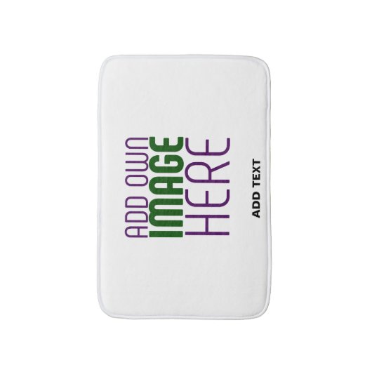 MODERN BEWERKBAAR EENVOUDIG WIT AFBEELDING TEKST S BADMAT (Voorkant Verticaal)