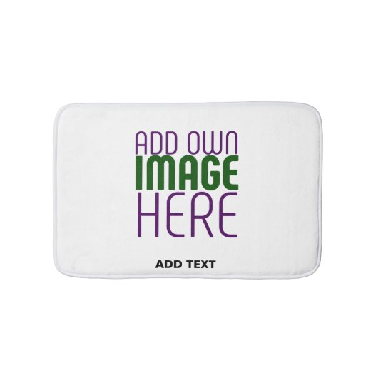 MODERN BEWERKBAAR EENVOUDIG WIT AFBEELDING TEKST S BADMAT (Voorkant)