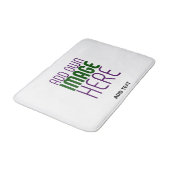 MODERN BEWERKBAAR EENVOUDIG WIT AFBEELDING TEKST S BADMAT (Gekanteld)