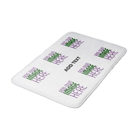 MODERN BEWERKBAAR EENVOUDIG WIT AFBEELDING TEKST S BADMAT (Gekanteld)