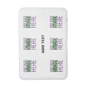 MODERN BEWERKBAAR EENVOUDIG WIT AFBEELDING TEKST S BADMAT (Voorkant Verticaal)