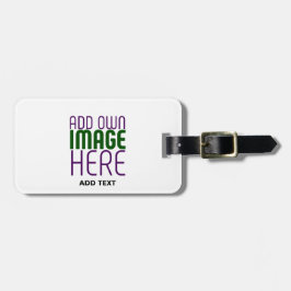 MODERN BEWERKBAAR EENVOUDIG WIT AFBEELDING TEKST S BAGAGELABEL