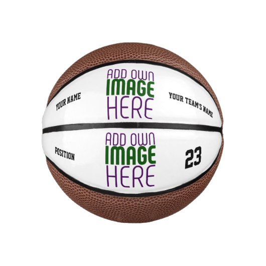 MODERN BEWERKBAAR EENVOUDIG WIT AFBEELDING TEKST S BASKETBAL (Voorkant)