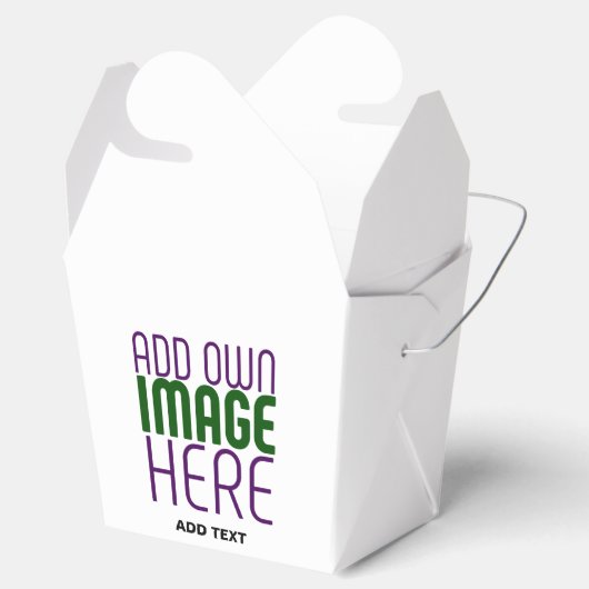 MODERN BEWERKBAAR EENVOUDIG WIT AFBEELDING TEKST S BEDANKDOOSJES (Geopend)