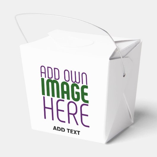 MODERN BEWERKBAAR EENVOUDIG WIT AFBEELDING TEKST S BEDANKDOOSJES (Achterkant)