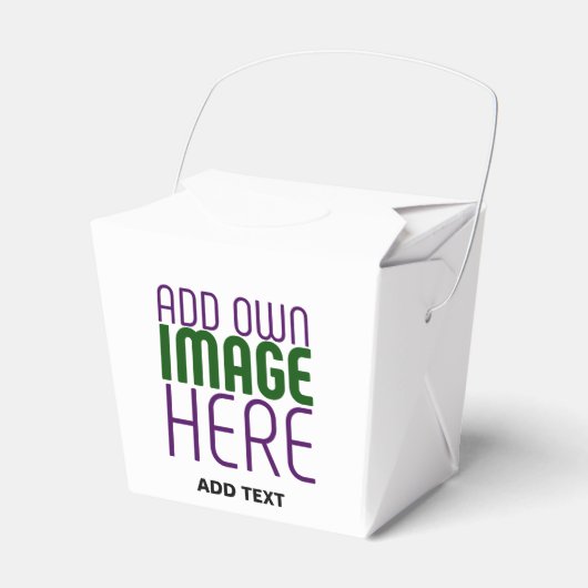 MODERN BEWERKBAAR EENVOUDIG WIT AFBEELDING TEKST S BEDANKDOOSJES (Voorkant Zijde)