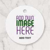 MODERN BEWERKBAAR EENVOUDIG WIT AFBEELDING TEKST S BEDANKJES LABELS (Achterkant)