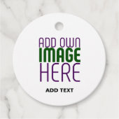 MODERN BEWERKBAAR EENVOUDIG WIT AFBEELDING TEKST S BEDANKJES LABELS (Voorkant)