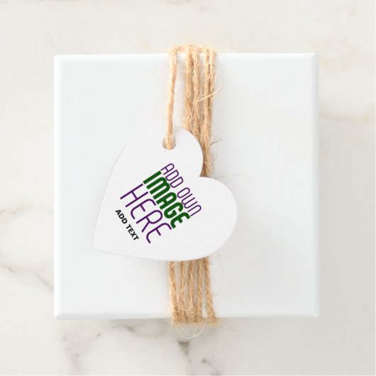 MODERN BEWERKBAAR EENVOUDIG WIT AFBEELDING TEKST S BEDANKJES LABELS (In situ)