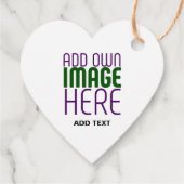 MODERN BEWERKBAAR EENVOUDIG WIT AFBEELDING TEKST S BEDANKJES LABELS (Achterkant)