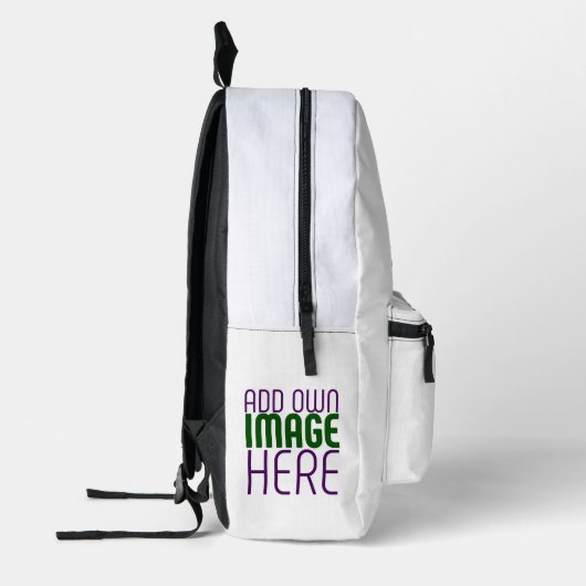 MODERN BEWERKBAAR EENVOUDIG WIT AFBEELDING TEKST S BEDRUKTE RUGZAK (Links)