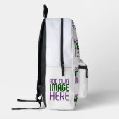 MODERN BEWERKBAAR EENVOUDIG WIT AFBEELDING TEKST S BEDRUKTE RUGZAK (Links)