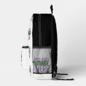 MODERN BEWERKBAAR EENVOUDIG WIT AFBEELDING TEKST S BEDRUKTE RUGZAK (Rechts)