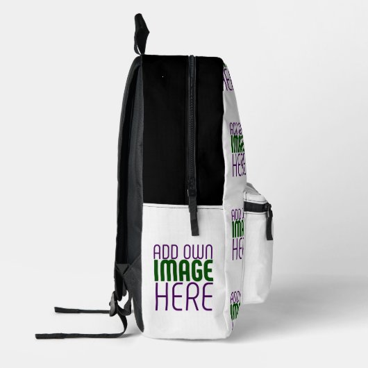 MODERN BEWERKBAAR EENVOUDIG WIT AFBEELDING TEKST S BEDRUKTE RUGZAK (Links)