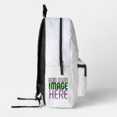 MODERN BEWERKBAAR EENVOUDIG WIT AFBEELDING TEKST S BEDRUKTE RUGZAK (Links)