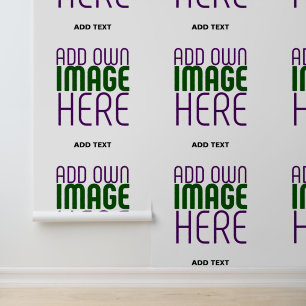 MODERN BEWERKBAAR EENVOUDIG WIT AFBEELDING TEKST S BEHANG