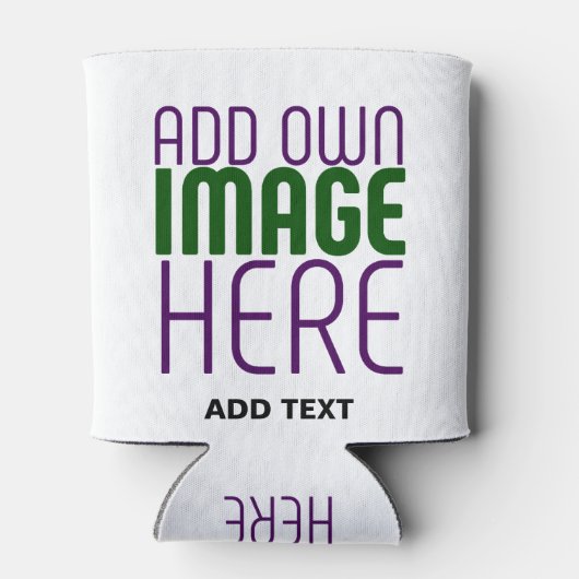 MODERN BEWERKBAAR EENVOUDIG WIT AFBEELDING TEKST S BLIKJESKOELER (Achterkant)