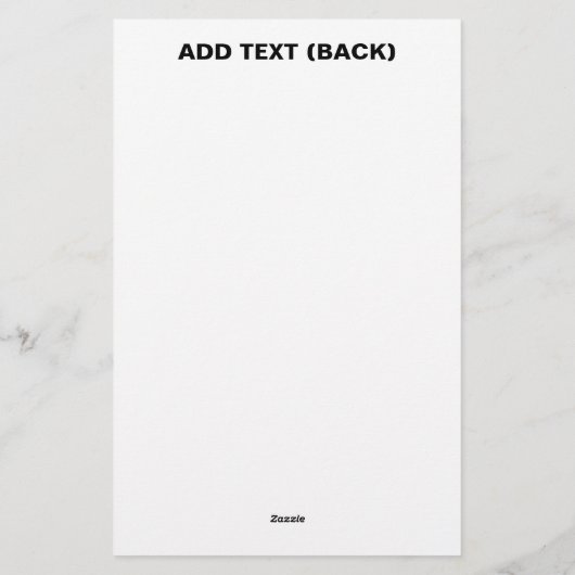 MODERN BEWERKBAAR EENVOUDIG WIT AFBEELDING TEKST S BRIEFPAPIER (Achterkant)