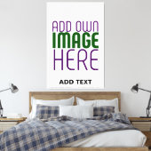 MODERN BEWERKBAAR EENVOUDIG WIT AFBEELDING TEKST S CANVAS AFDRUK (Insitu (Slaapkamer))