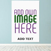 MODERN BEWERKBAAR EENVOUDIG WIT AFBEELDING TEKST S CANVAS AFDRUK (Insitu (Houten vloer))
