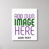 MODERN BEWERKBAAR EENVOUDIG WIT AFBEELDING TEKST S CANVAS AFDRUK (Voorkant)