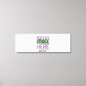 MODERN BEWERKBAAR EENVOUDIG WIT AFBEELDING TEKST S CANVAS AFDRUK (Voorkant)