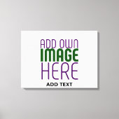 MODERN BEWERKBAAR EENVOUDIG WIT AFBEELDING TEKST S CANVAS AFDRUK (Voorkant)