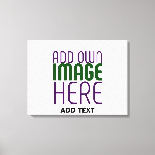 MODERN BEWERKBAAR EENVOUDIG WIT AFBEELDING TEKST S CANVAS AFDRUK (Voorkant)