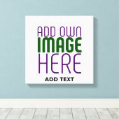 MODERN BEWERKBAAR EENVOUDIG WIT AFBEELDING TEKST S CANVAS AFDRUK (Insitu (Houten vloer))