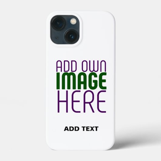 MODERN BEWERKBAAR EENVOUDIG WIT AFBEELDING TEKST S Case-Mate iPhone CASE (Achterkant)
