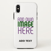 MODERN BEWERKBAAR EENVOUDIG WIT AFBEELDING TEKST S Case-Mate iPhone CASE (Achterkant)