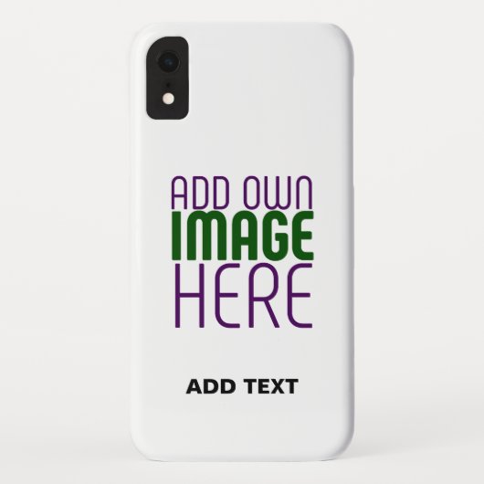 MODERN BEWERKBAAR EENVOUDIG WIT AFBEELDING TEKST S Case-Mate iPhone CASE (Achterkant)