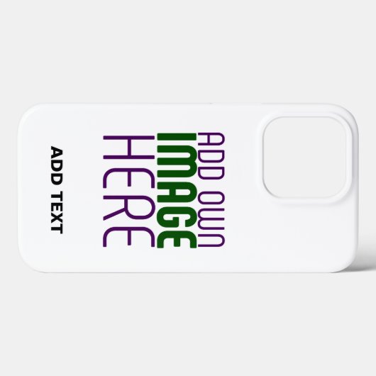 MODERN BEWERKBAAR EENVOUDIG WIT AFBEELDING TEKST S Case-Mate iPhone CASE (Achterkant (horizontaal))