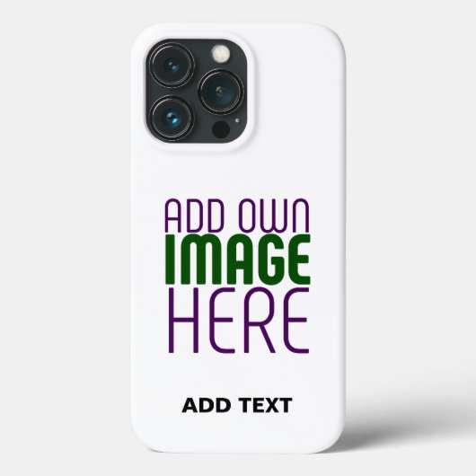 MODERN BEWERKBAAR EENVOUDIG WIT AFBEELDING TEKST S Case-Mate iPhone CASE (Achterkant)