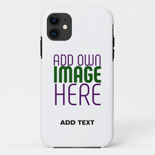 MODERN BEWERKBAAR EENVOUDIG WIT AFBEELDING TEKST S Case-Mate iPhone CASE