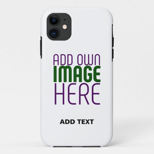 MODERN BEWERKBAAR EENVOUDIG WIT AFBEELDING TEKST S Case-Mate iPhone CASE (Achterkant)