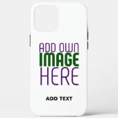 MODERN BEWERKBAAR EENVOUDIG WIT AFBEELDING TEKST S Case-Mate iPhone CASE (Achterkant)