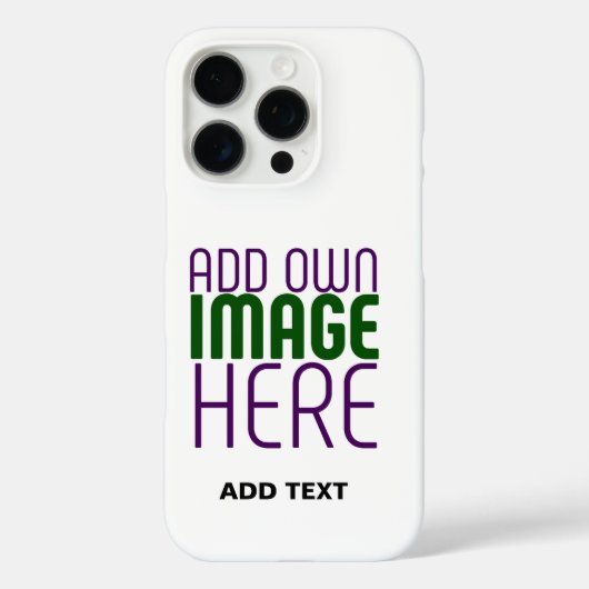 MODERN BEWERKBAAR EENVOUDIG WIT AFBEELDING TEKST S Case-Mate iPhone CASE (Achterkant)