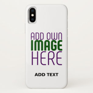 MODERN BEWERKBAAR EENVOUDIG WIT AFBEELDING TEKST S Case-Mate iPhone CASE