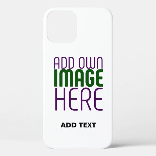 MODERN BEWERKBAAR EENVOUDIG WIT AFBEELDING TEKST S Case-Mate iPhone CASE (Achterkant)