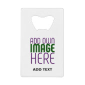 MODERN BEWERKBAAR EENVOUDIG WIT AFBEELDING TEKST S CREDITKAART FLESSENOPENER (Voorkant)